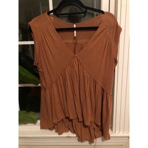 Rust color flowy free people top